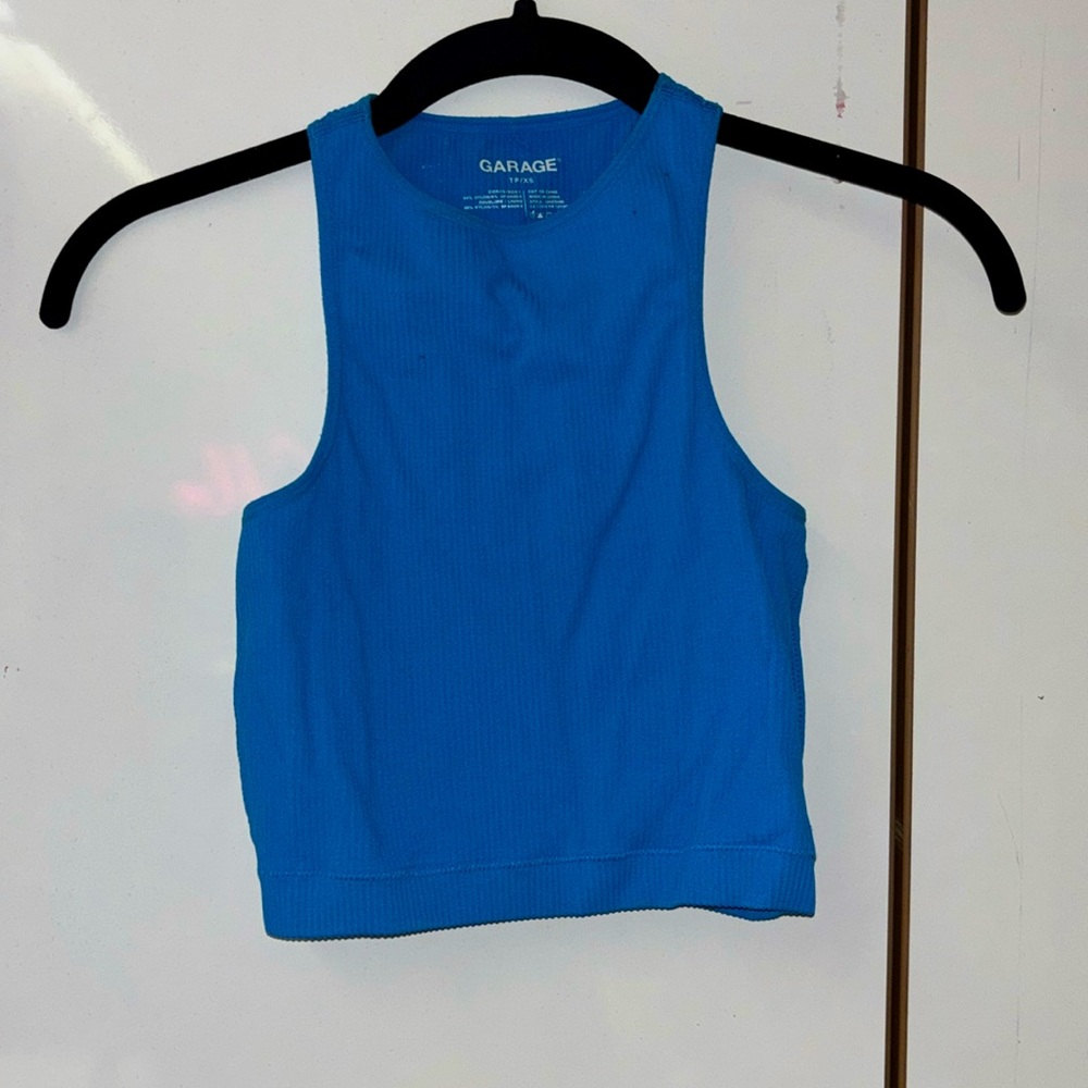 Garage blue tank top